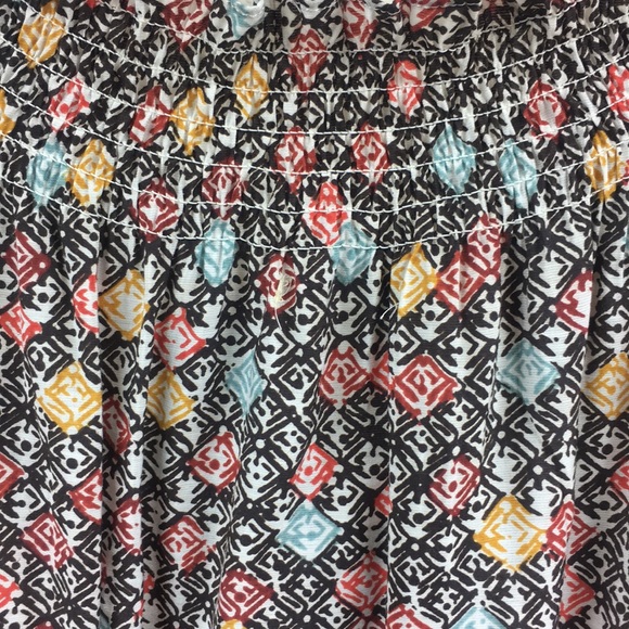 Bass G.H. & Co. Patterned Blouse Tank Button Up S - Picture 4 of 7